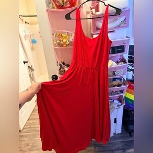 Reformation Vibrant Red Dress
